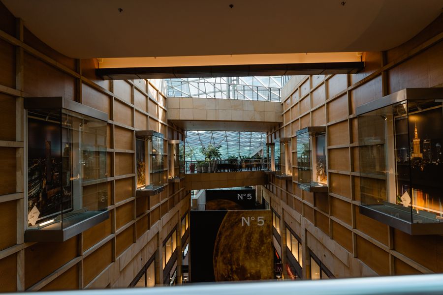 Interior of a modern commercial building
