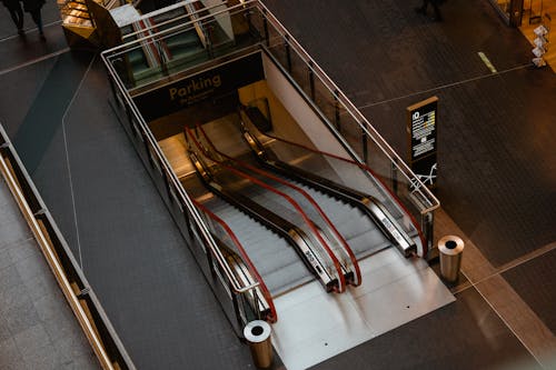 Escalator Inside A Building