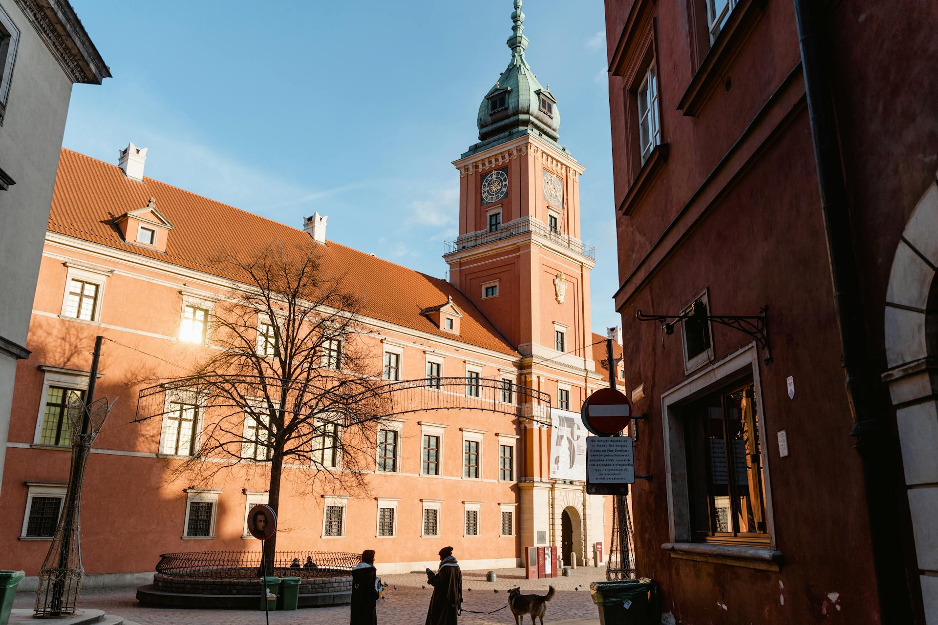 Brown Building With Clock Tower
