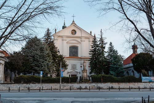 Historic Cathedral Along The Road