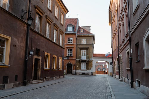 Empty Street In An Old Town 