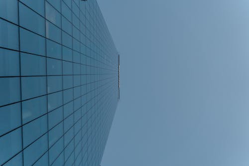 Facade Of A Building With Glass Panels