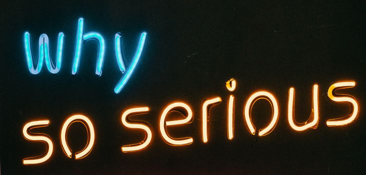A Neon Light Text Signage