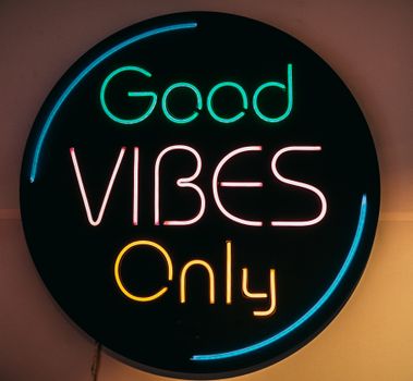 An Illuminated Text Signage