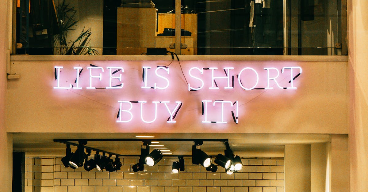 Illuminated Text Signage · Free Stock Photo