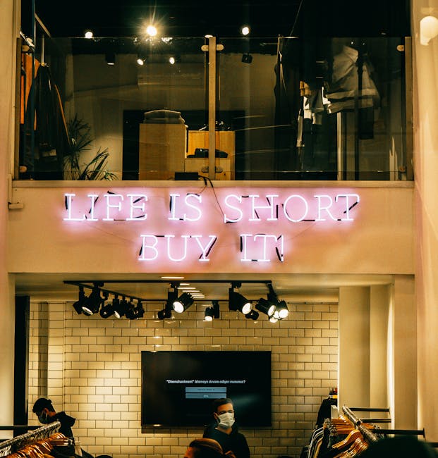 neon LED commercial facades