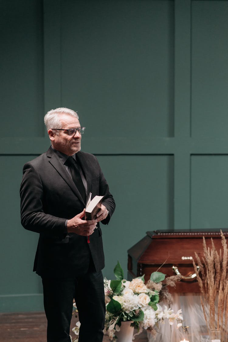 A Pastor Giving A Sermon 