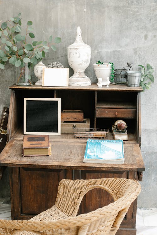 Photos gratuites de antiquité, armoire en bois, blanc