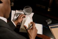 Photo of Detective Decoding Characters