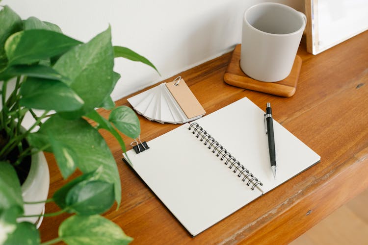 Office Supplies On Lumber Shelf