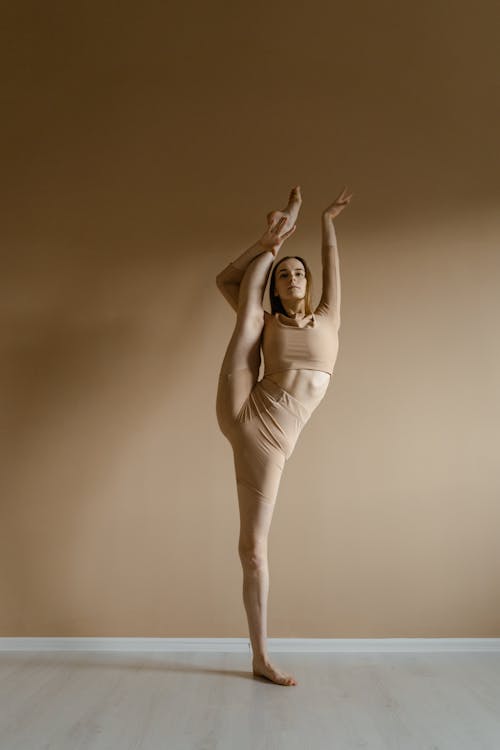 Woman Stretching Her Leg 