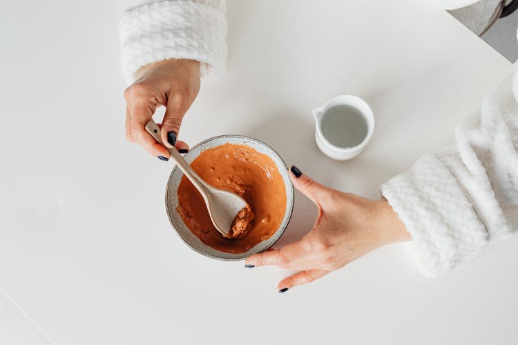 Mixing Cream In Bowl