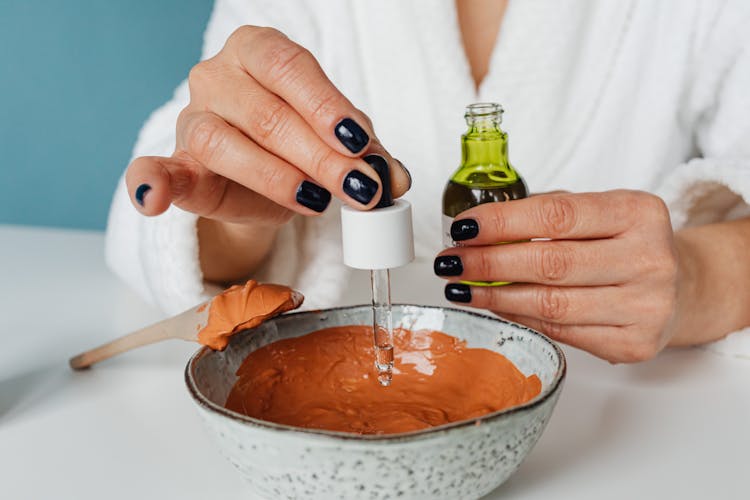 Making Beauty Mask In Bowl