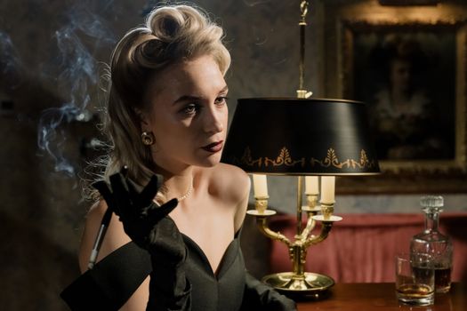 Photo of Woman Smoking Cigar