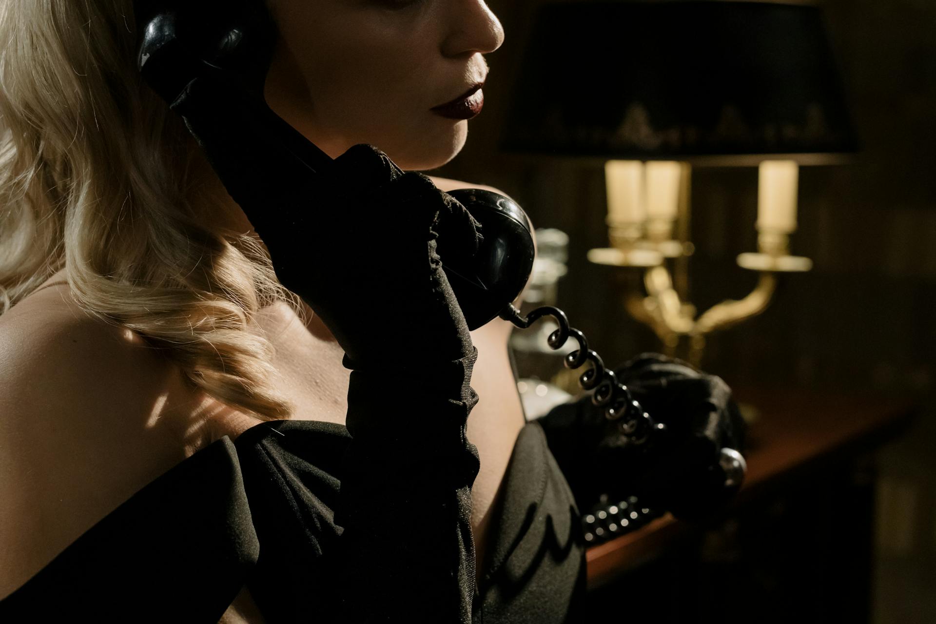 Close-Up Photo of Woman on Telephone