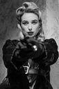 Photo of Woman Wearing Black Leather Coat