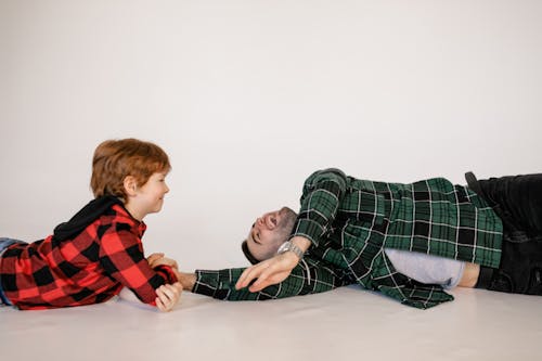 Free A Father Playing with His Son Stock Photo