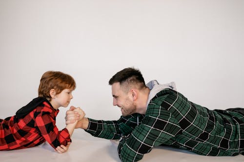 Free A Father Playing with His Son Stock Photo