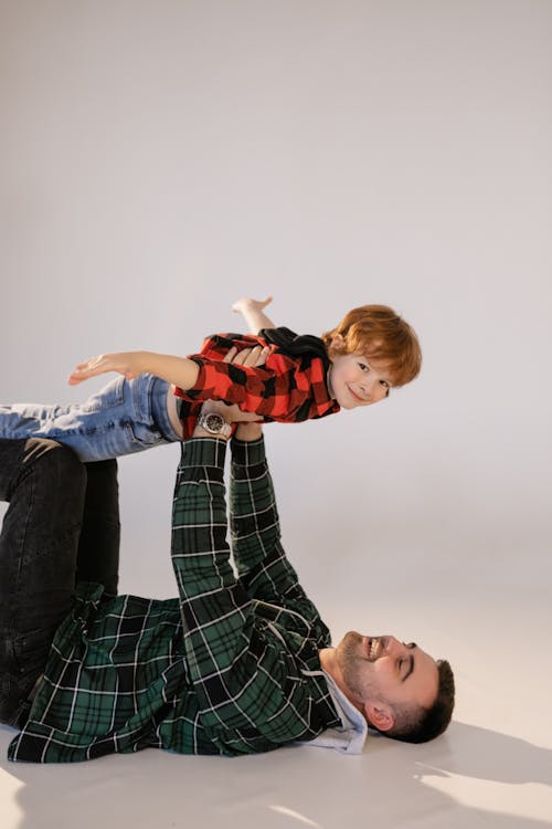 Free A Father Playing with His Son Stock Photo
