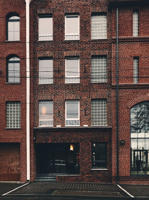 Free Brown Building with Glass Windows  Stock Photo