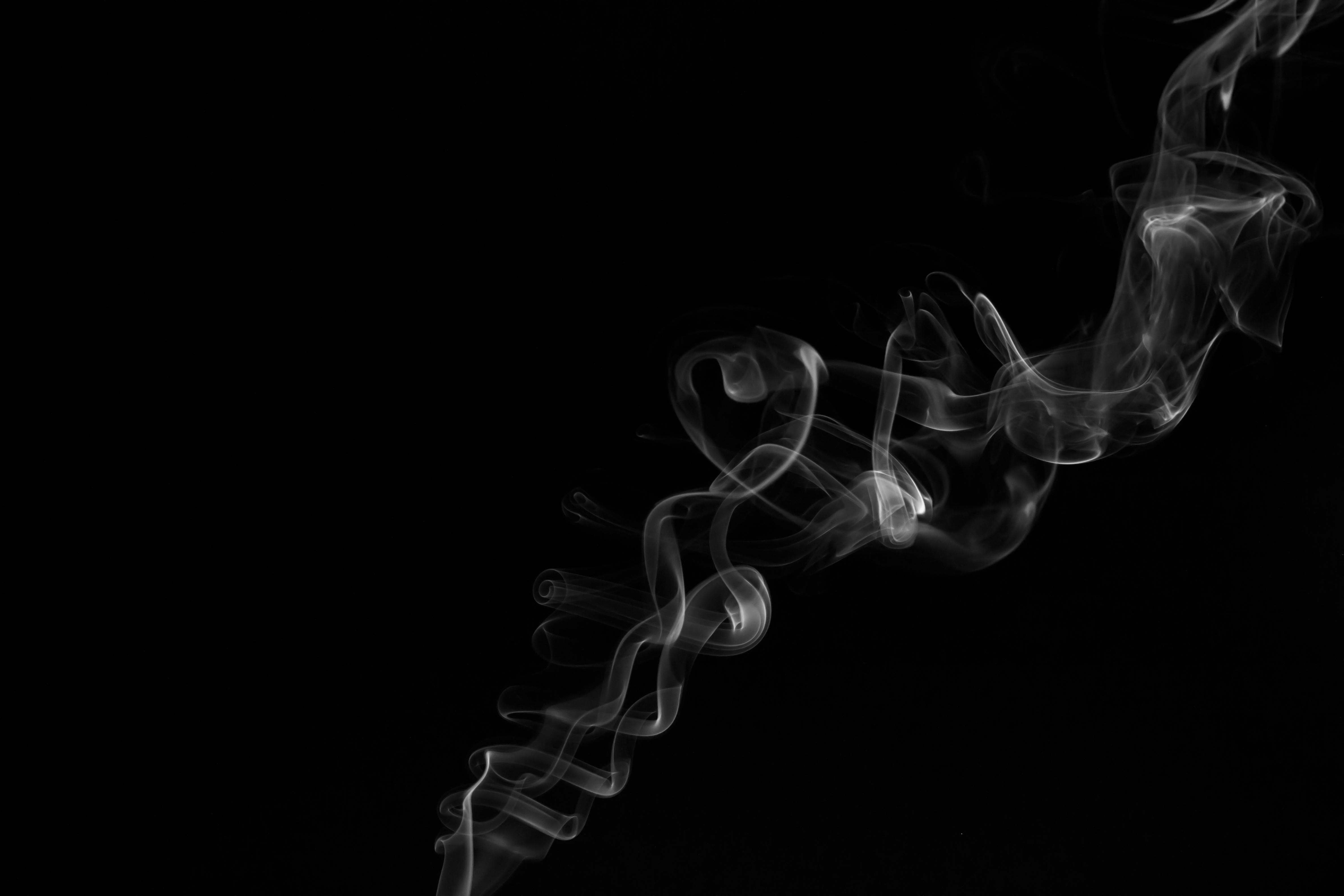 Photo of White Smoke on Black Background · Free Stock Photo
