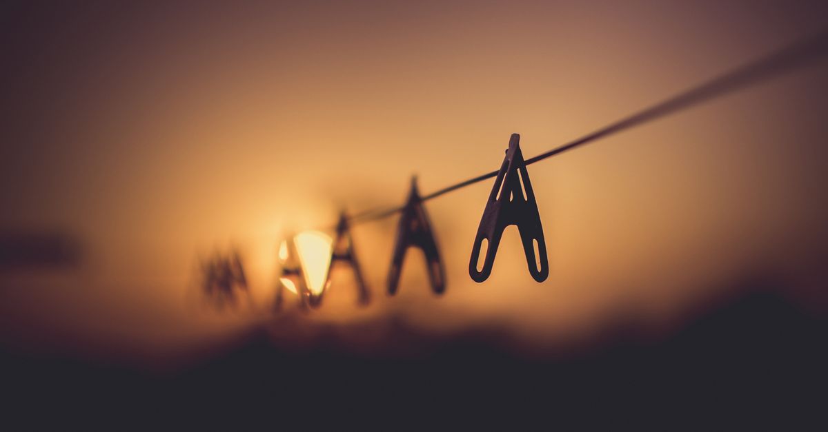 Shallow Focus Photography of Wooden Clothes Clip on Clothes String Rack ...