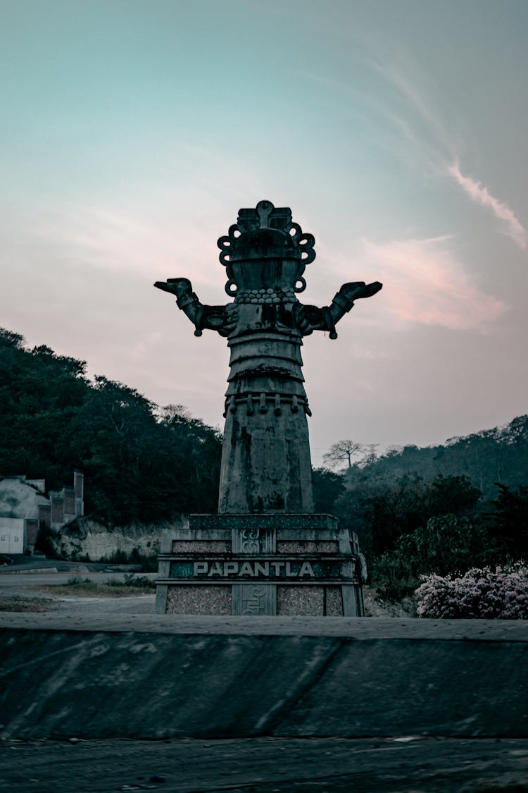 A Statue At Papantla