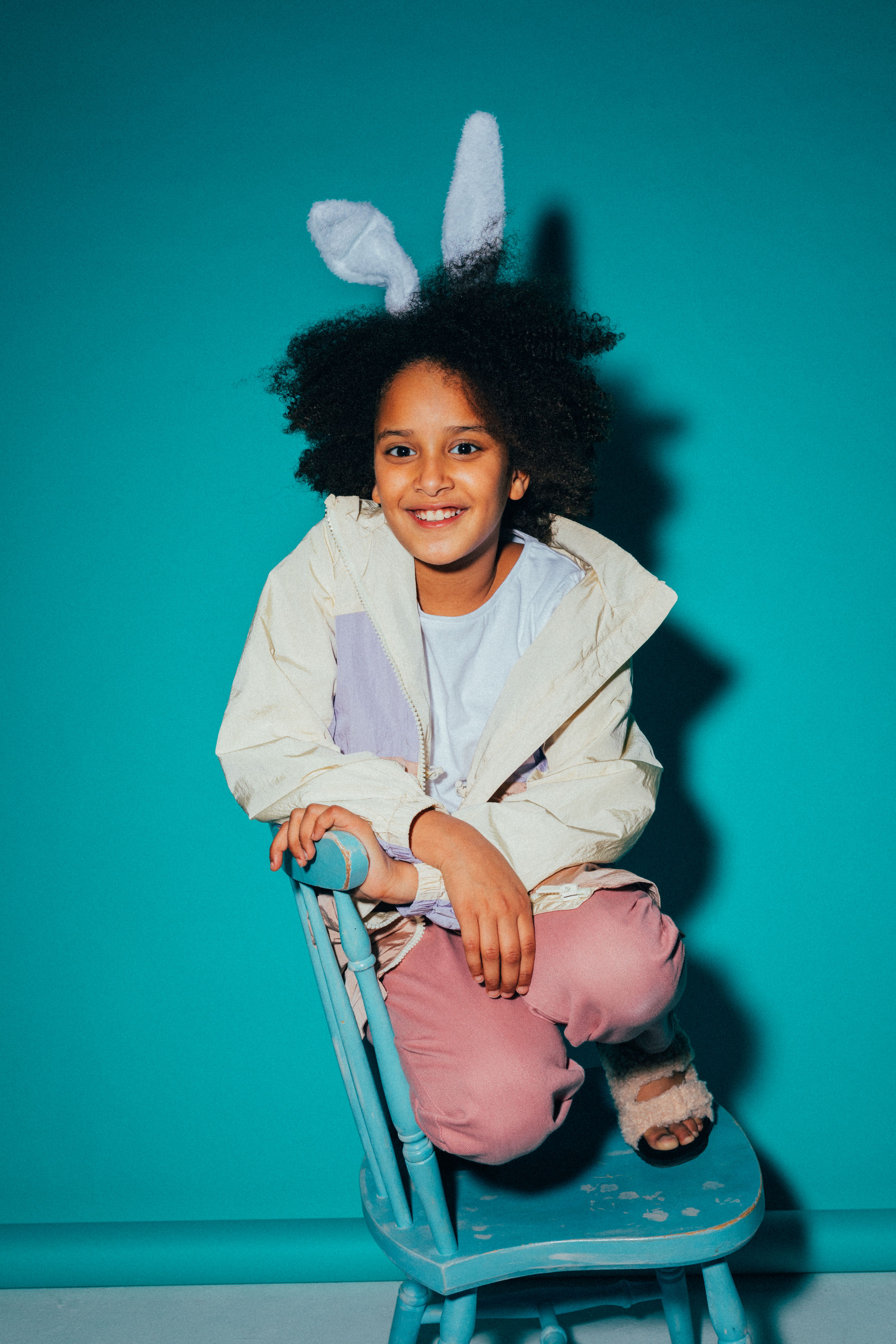 Girl on a Wooden Chair · Free Stock Photo