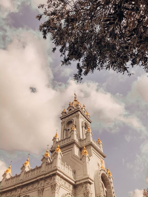 Free A beautiful shot of the Bulgarian St Stephen Church against a cloudy sky in Istanbul. Stock Photo