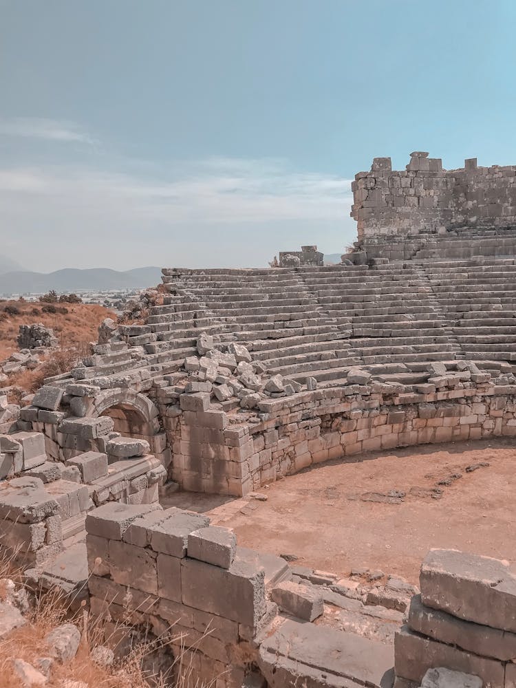 Ruins Of A Roman Amphitheater At Xanthos