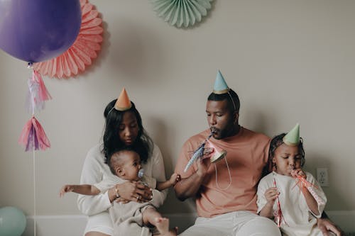 Free Photograph of a Family Celebrating a Birthday Stock Photo