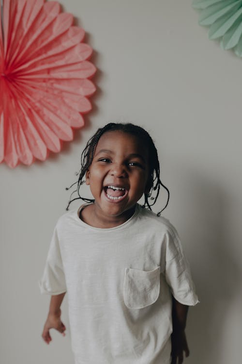 Photo of a Child with Braided Hair