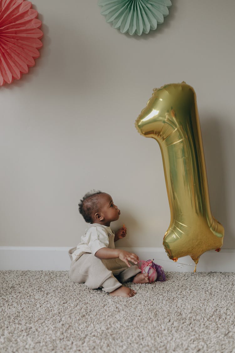 A Toddler Celebrating 1st Birthday