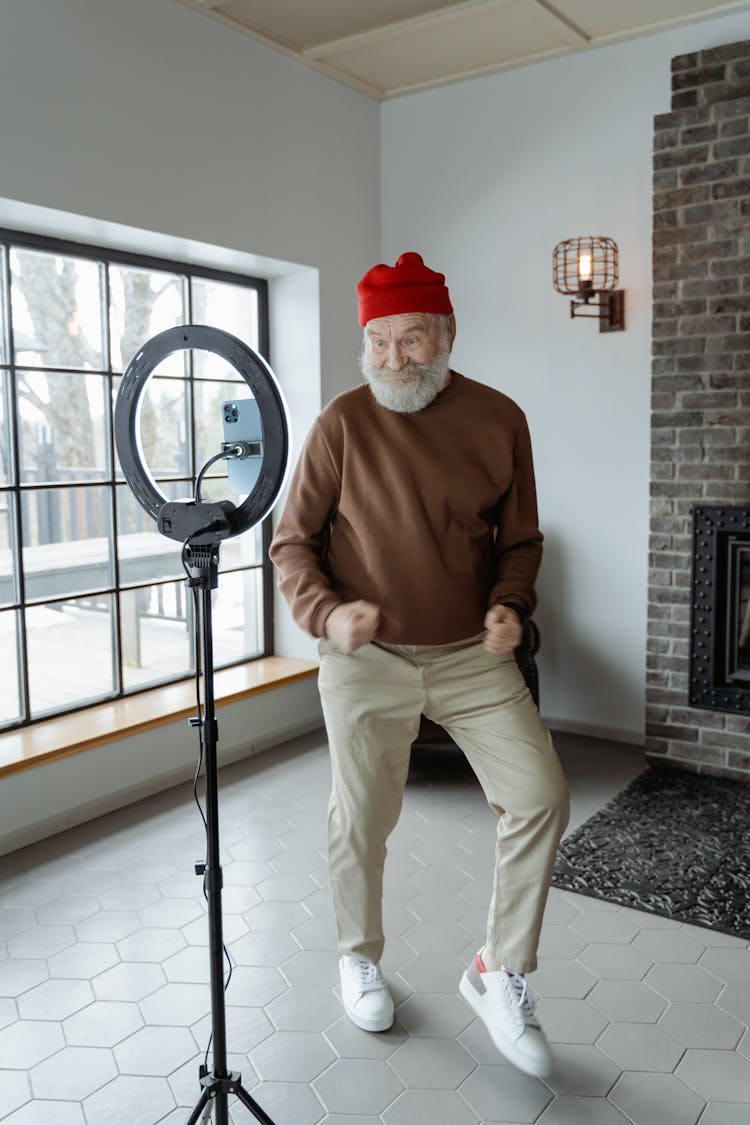 Man Dancing In The Living Room