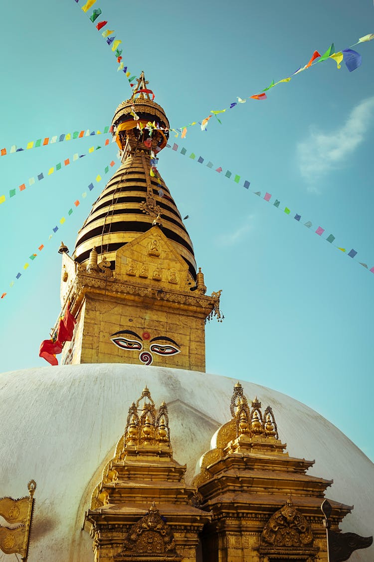 Low Angle Shot Of The Temple