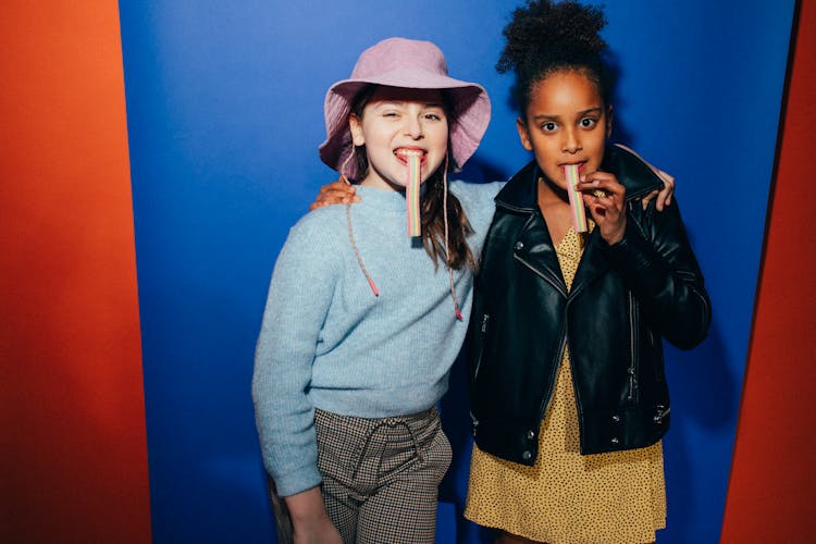 Girls Eating Candy