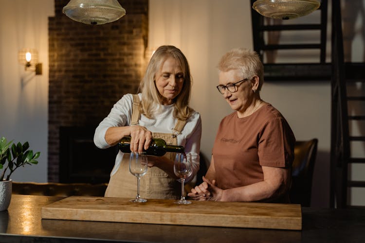 Woman Pouring Wine