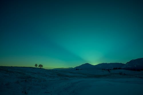 Gratis lagerfoto af aurora australis, forkølelse, greensky