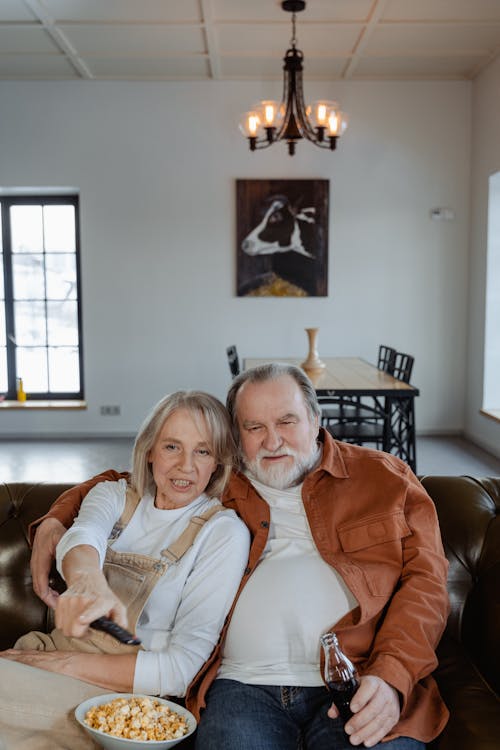 Couple Sitting on a Couch