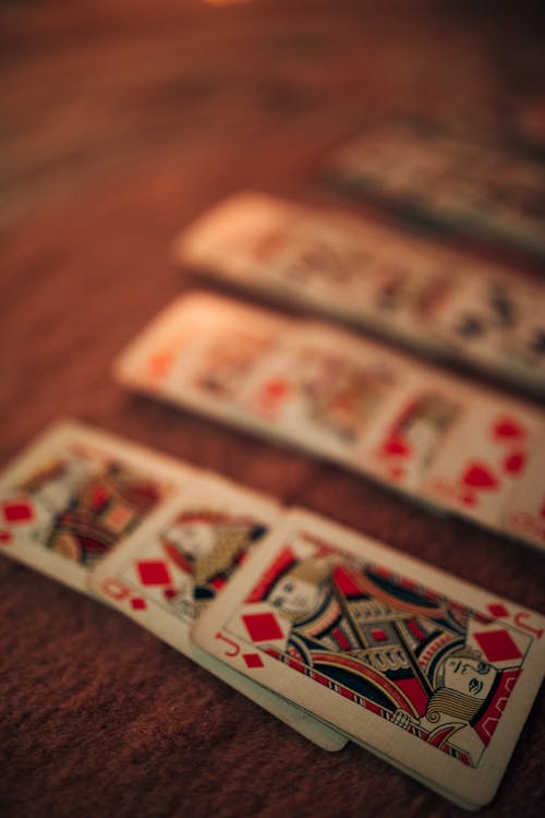 A Close-Up Shot of Playing Cards