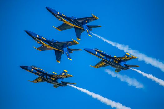 Four Jet Plane on Sky