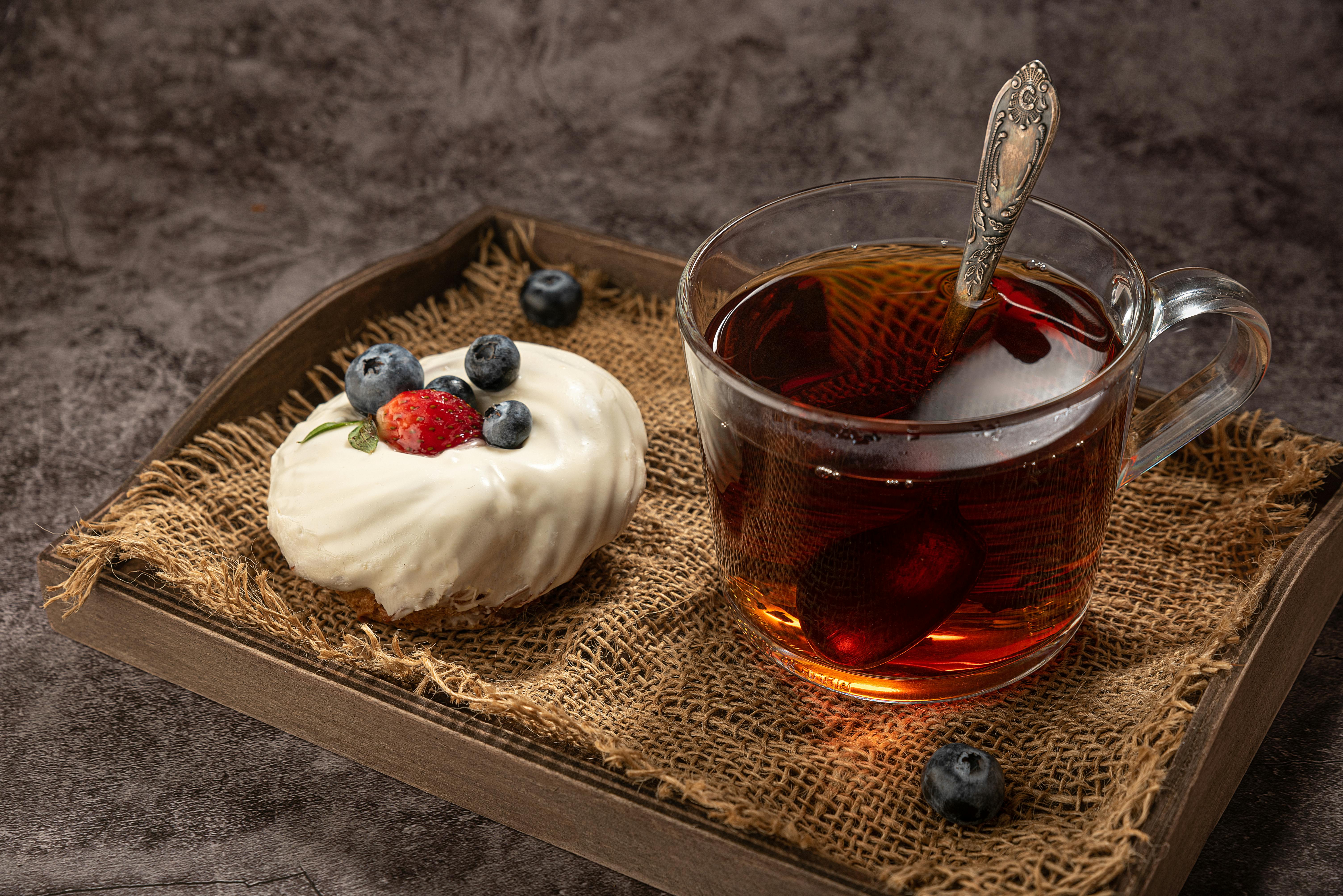 Té con una galleta