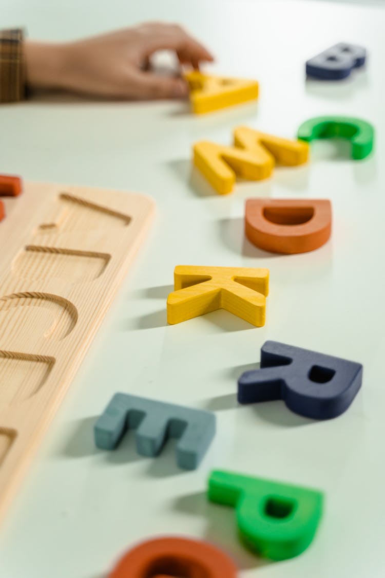 Colorful Wooden Alphabet Letters 