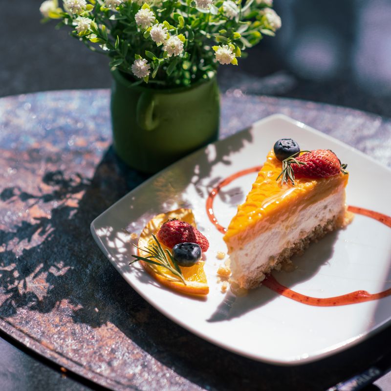Mango Passionfruit Cream Tart