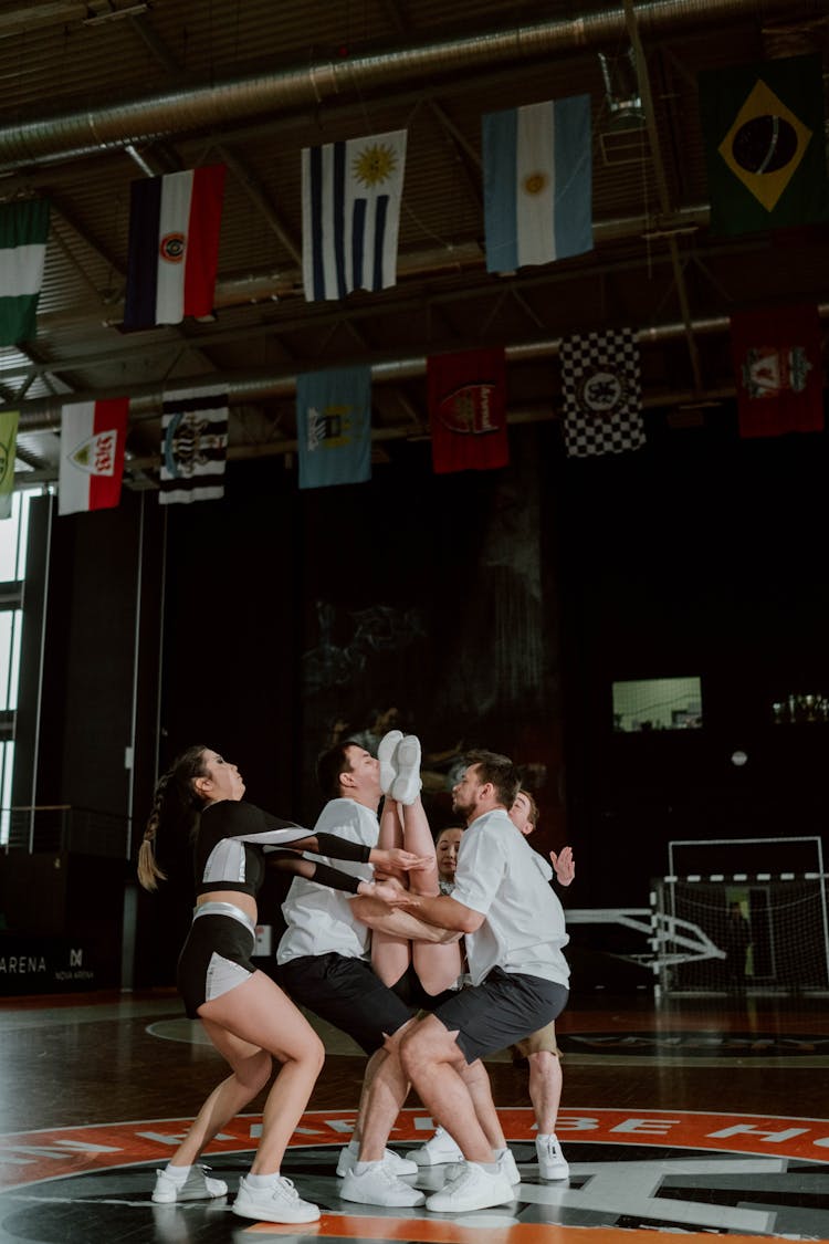 Dancers Practicing Their Dance Routine