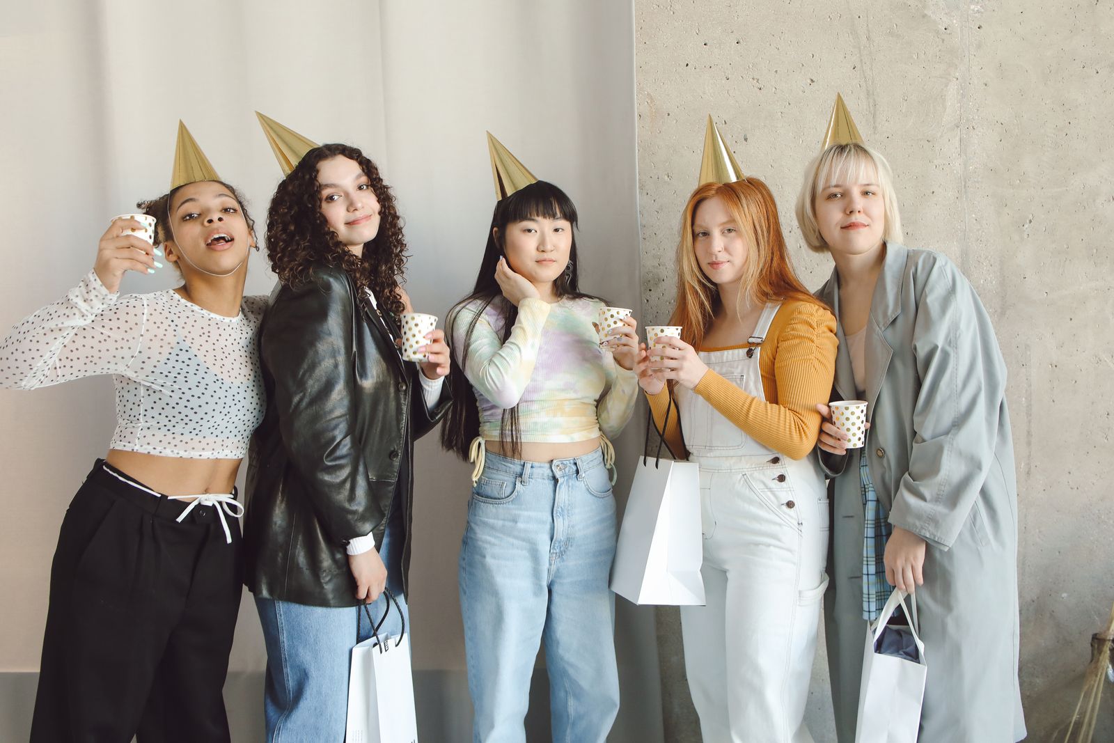 Female friends celebrating a birthday together