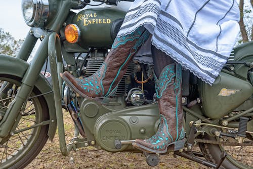 Free stock photo of army, boots, motorcycle Stock Photo