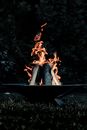 Fire on Fire during Night Time