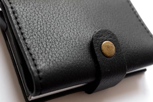 Free stock photo of black, black wallet, close-up