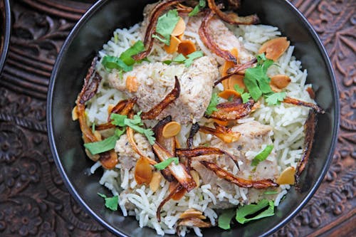 Close-up Photo of a Biryani Dish 